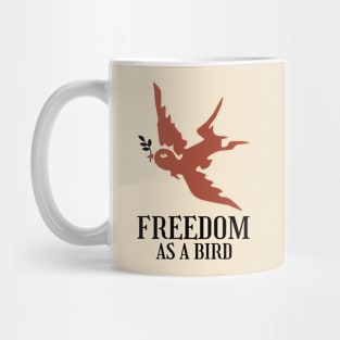 Vintage Freedom Bird Sign Mug